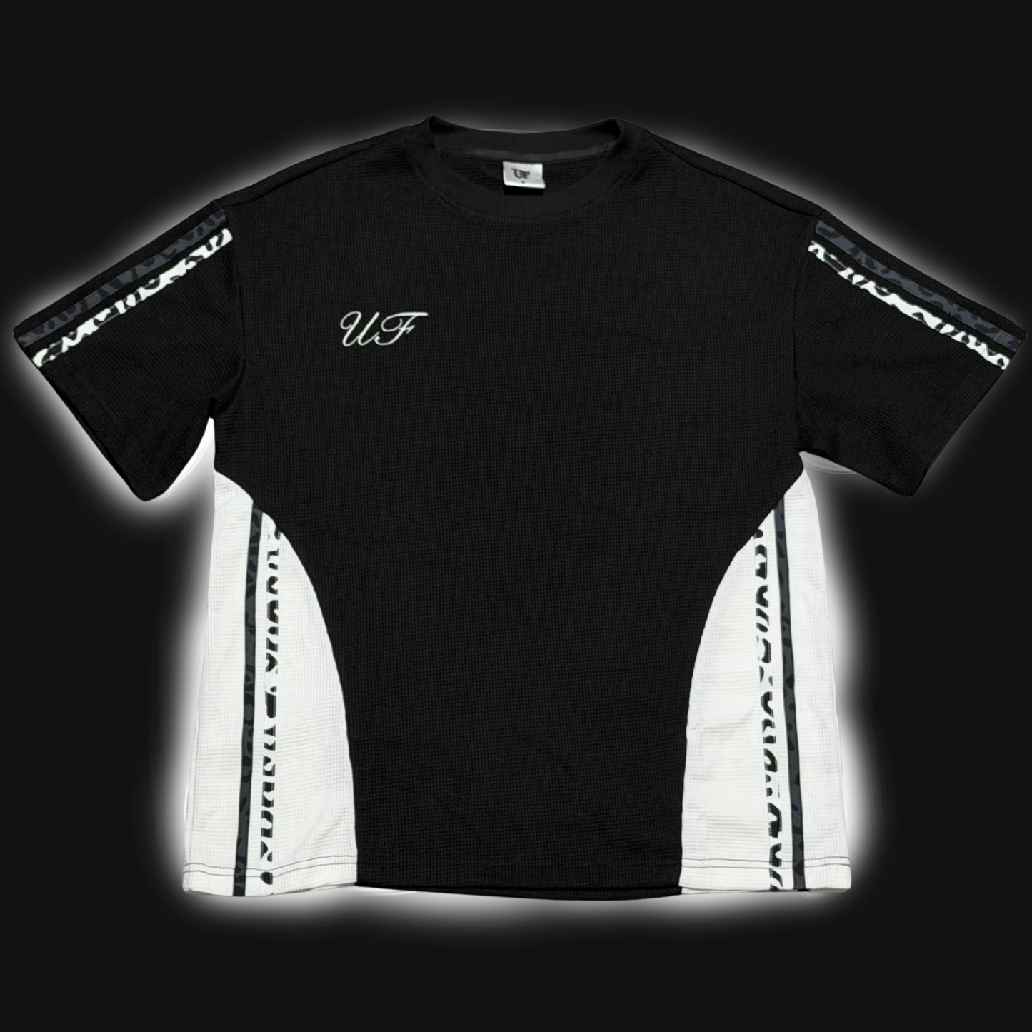 B/W Leopard Knit T-Shirt